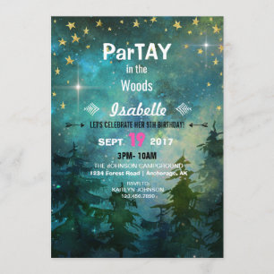 Convite Campanha Noturna Floresta Selvagem