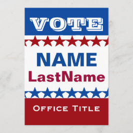 Convite Campanha política