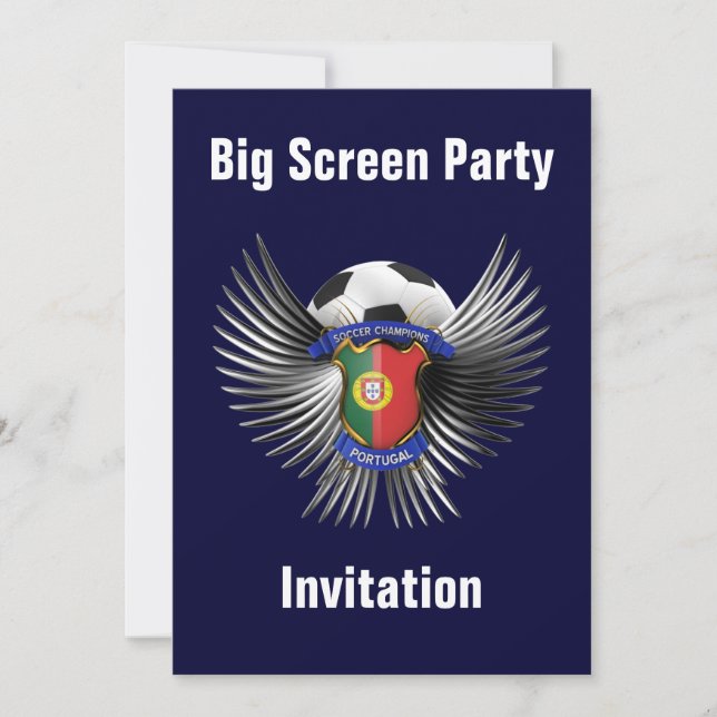 Convite Campeões de Futebol de Portugal (Frente)