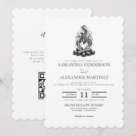 Convite Campfire Love Wedding