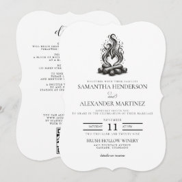 Convite Campfire Love Wedding