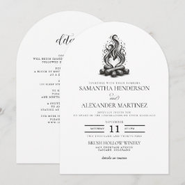 Convite Campfire Love Wedding