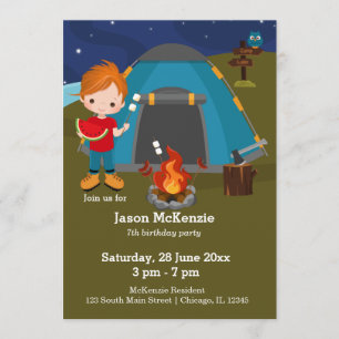 Convite Camping aniversario