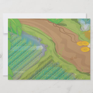 Convite Campo de arroz