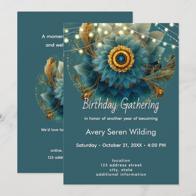 Convite Campo Vivo | Mandala (Frente/Verso)