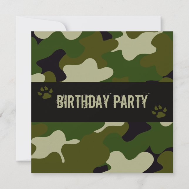 Convite Camuflagem (Frente)