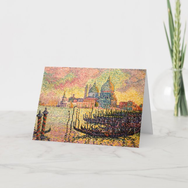 Convite Canal de Entrada, Veneza | Paul Signac | (Frente)