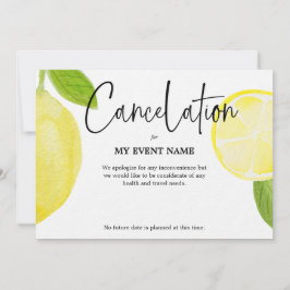 Convite Cancelamento de Evento devido ao COVID-19