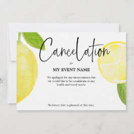 Convite Cancelamento de eventos devido a COVID-19