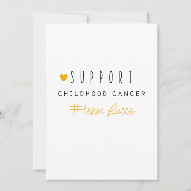 Convite cancer infantil. Papel de Carta #do nome da equipe (Frente)