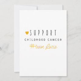 Convite cancer infantil. Papel de Carta #do nome da equipe