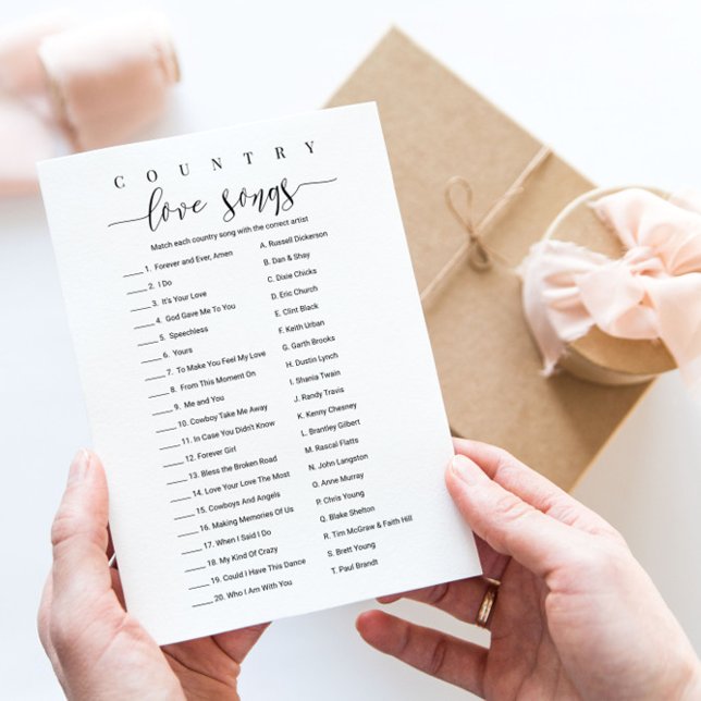 Convite Canções Personalizadas de Amor por País do Jogo de (Criador carregado)