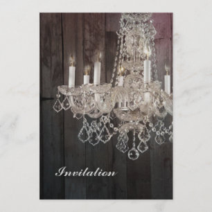 Convite Candelabro parisiense de madeira do vintage do