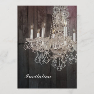Convite Candelabro parisiense de madeira do vintage do