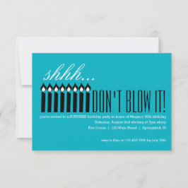 Convite Candle Surprise Shhh... NÃO SOME!