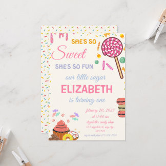 Convite Candy Birthday Sweet Celebration Candy Land