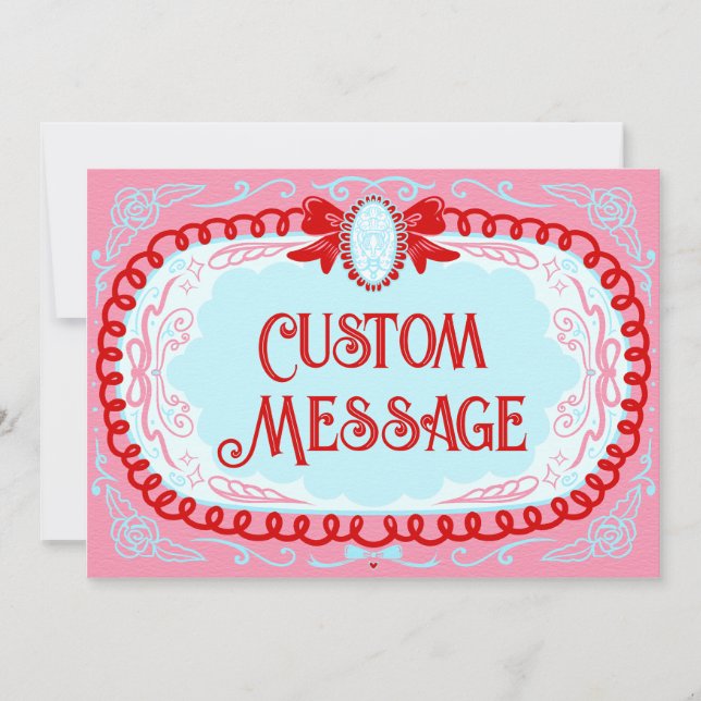 Convite Candy Cameo Personalizado (Frente)