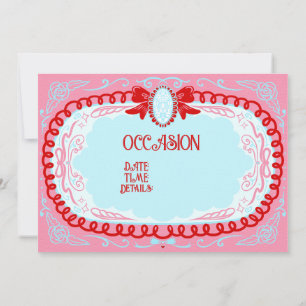 Convite Candy Cameo Personalizado