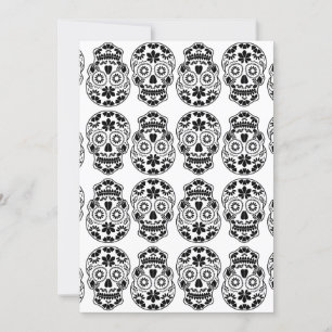 Convite Candy de crânio Calavera açúcar floral mexicano ca