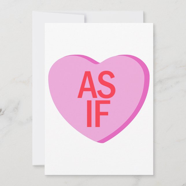 Convite Candy Heart - AS IF (Frente)