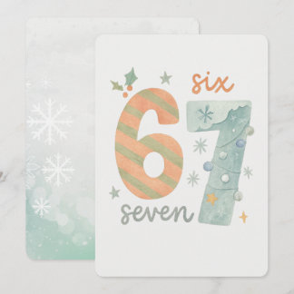 Convite Candy Stripe & Snowflake 67 – Handmade Holiday Num