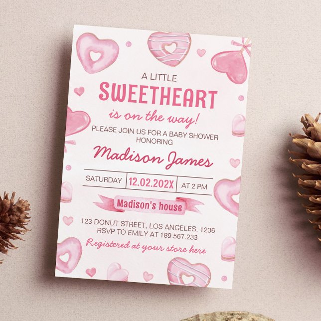 Convite Candy Sweet Celebration Chá de fraldas (Criador carregado)