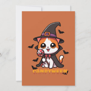 Convite candybetween - halloween brueen witcat