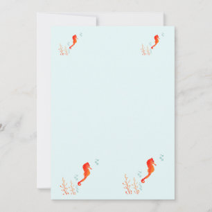 Convite Caneca Cavalo-Marinho Aquarela – Xícara Animal Mar