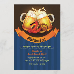 Convite Canecas de Cerveja Oktoberfest