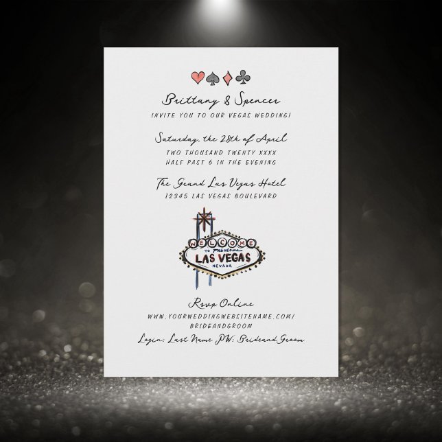 Convite Caneta Desenhada à Mão e Casamento de Tinta em Las (Criador carregado)