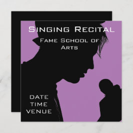 Convite Cantando o recital de desempenho retrovocal