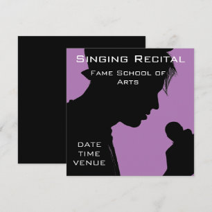 Convite Cantando o recital de desempenho retrovocal
