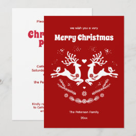 Convite Canto Festivo Escandi Vermelho, Velho Natal