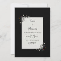 Canto Floral Nórdico Minimalista Branco de Casamen