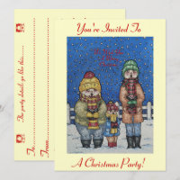 cantores engraçados de carol, cena de neve para o