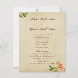 Convite Cantos dos Cravos Cor-de-Água Rosa