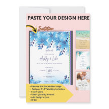 Canva Wedding Invitation & Save the Dates Modelo