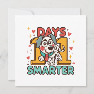 Convite Cão dálmata 101 dias mais inteligente