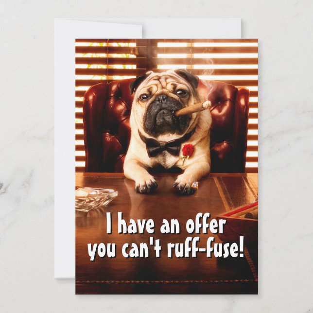 Convite Cão de lagosta (Frente)