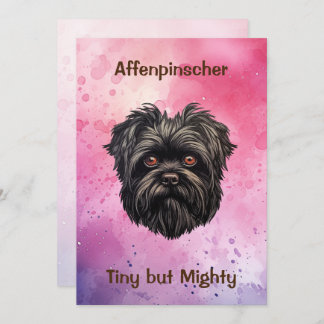 Convite Cão Negro Affenpinscher