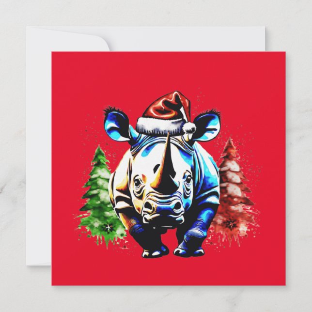 Convite Cãozinho bonitinho de Natal (Frente)