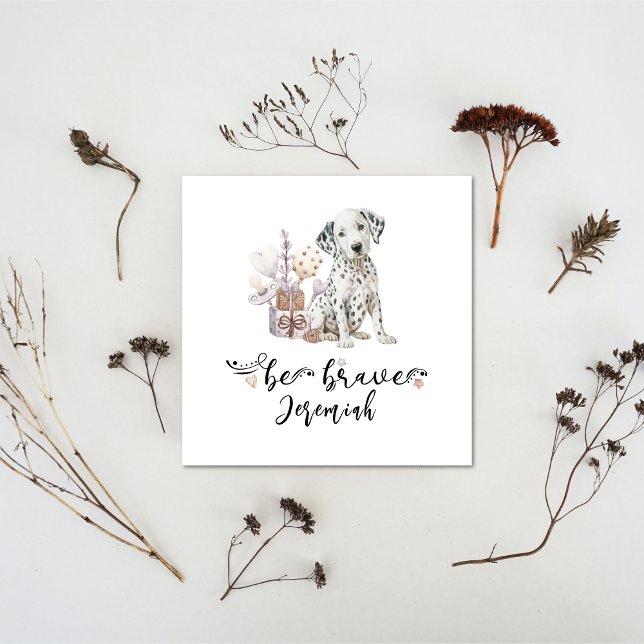 Convite Cãozinho Dalmaciano, bonitão, com citação de Rattl (Criador carregado)