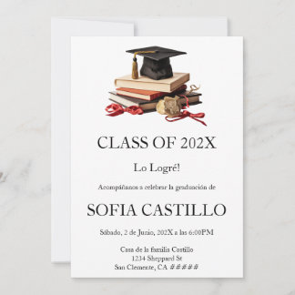 Convite cap graduation invite