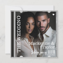 Convite Capa de CD de Foto de Casamento