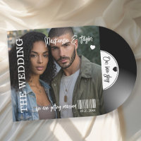 Capa de Foto de Disco de Vinil Retrô para Casament
