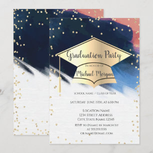 Convite Capa de Graduação,Pincelada de Diamantes Graduação