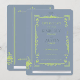 Convite Capa de Livro Antigo | Tema Livro Reserva de Data