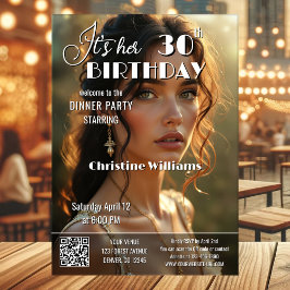 Convite Capa de Revista de Adultos Estilosa de Aniversário