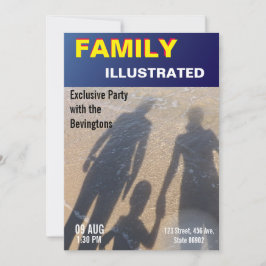 Convite Capa de Revista Falsa de Notícias Falsas Festa de 