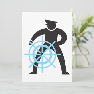 Convite Capitão De Navios À Mão